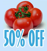 50% OFF Herbs & Vegetables