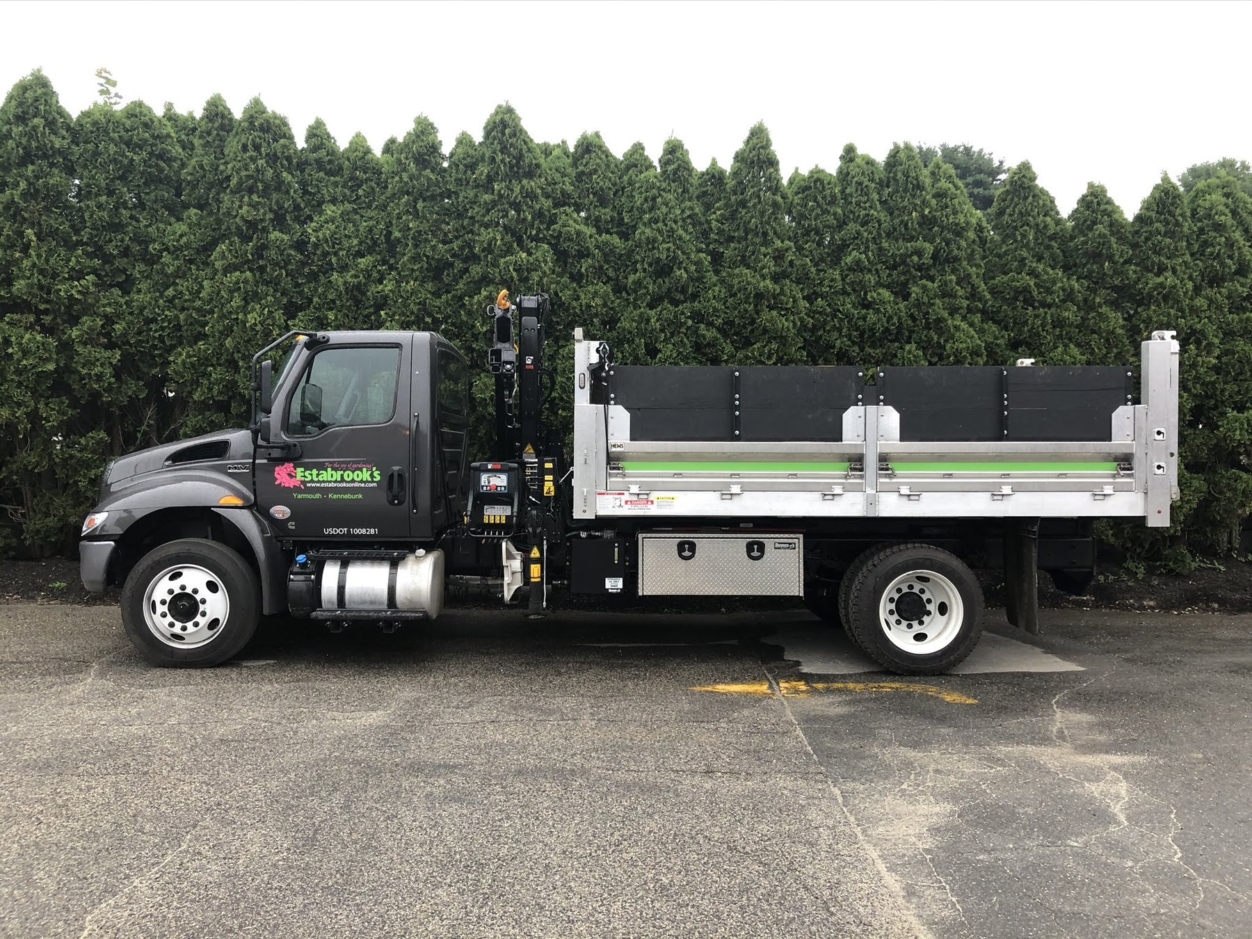 An Estabrook's delivery truck