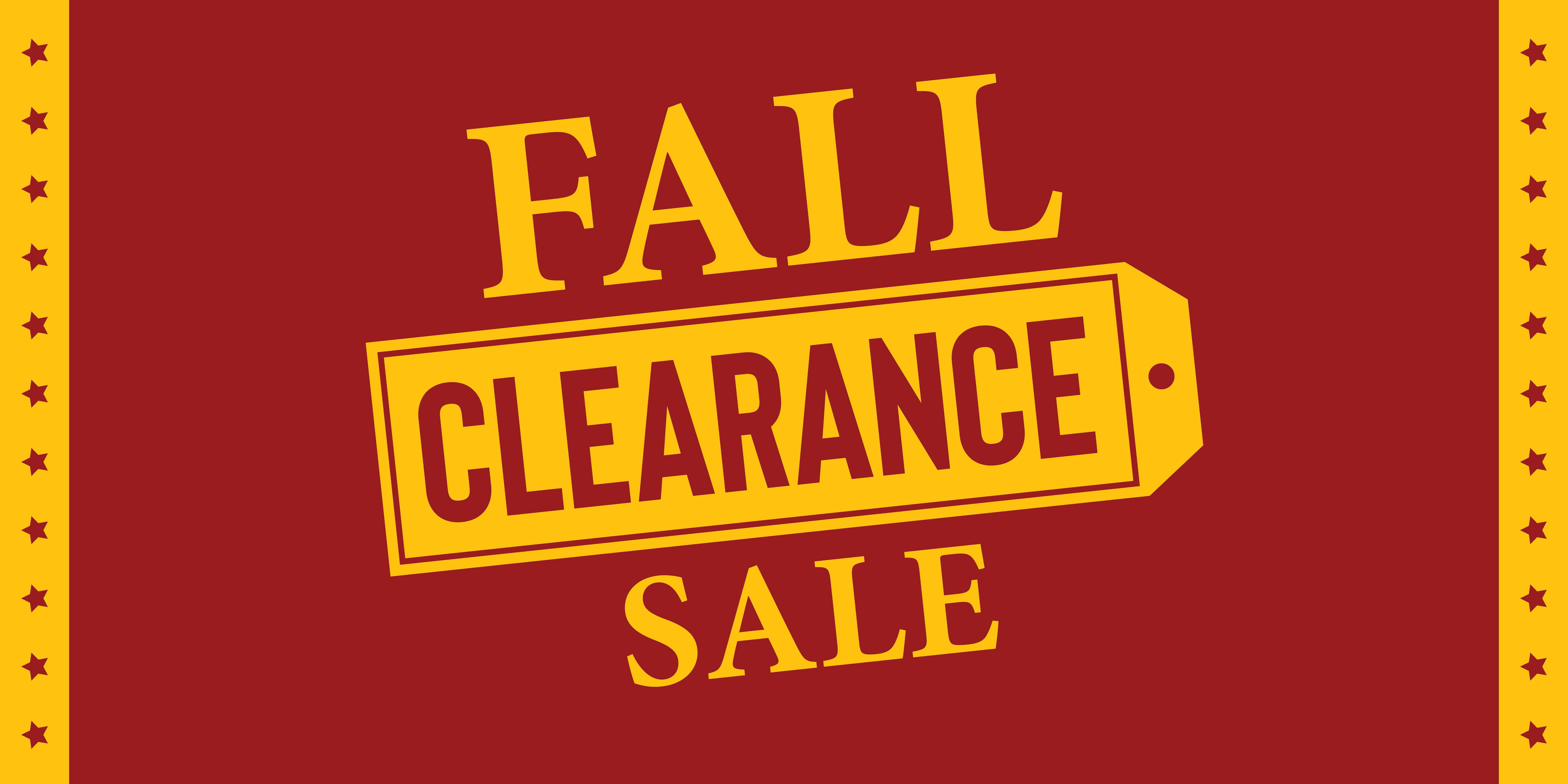 Fall Clearance Sale