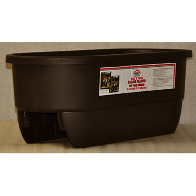 Deck Dual Rail Planter - Black