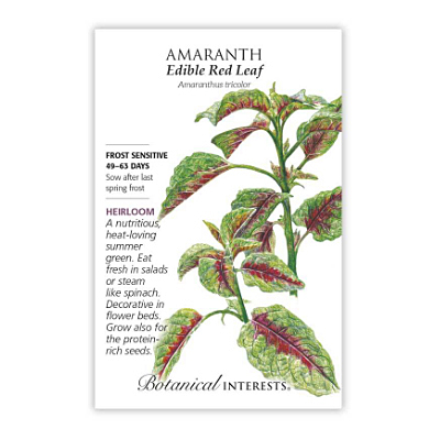 Seeds - BI Amaranth Edible Red Leaf