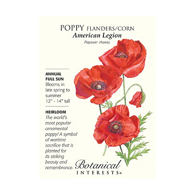 Seeds - BI Poppy Flanders American Legion