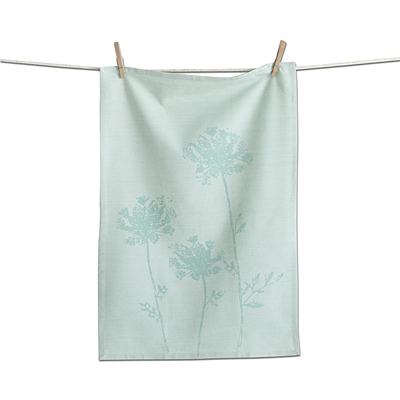 Dishtowel - Aqua Wildflower