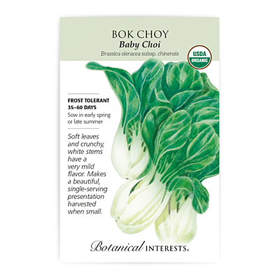 Seeds - BI Bok Choy Baby Choi Org