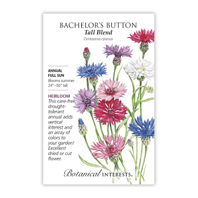 Seeds - BI Bachelor's Button Tall Blend