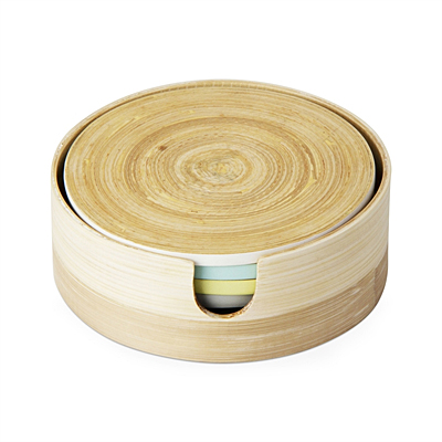 Coasters - Etched Bamboo (Set/4)