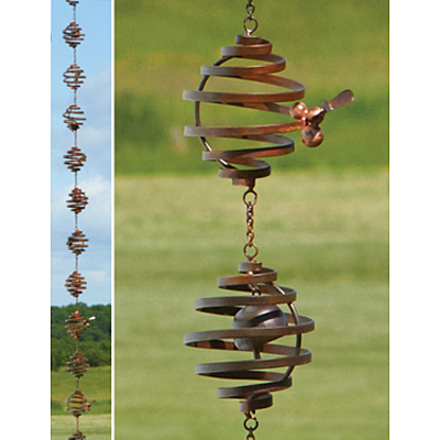 AG Bee Spiral Rain Chain