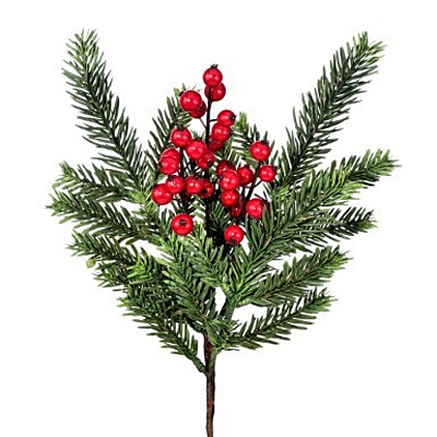 Spray - PL Mountain Fir W/WP Berries Green/Red