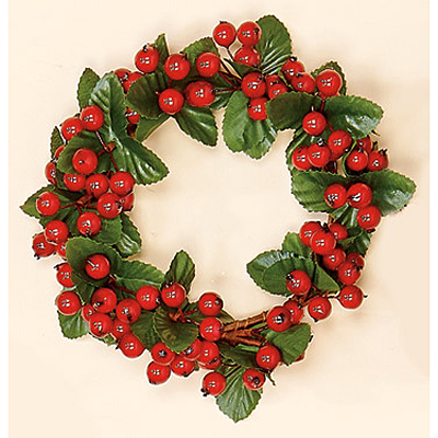 Candle Ring - Berry with Leaf