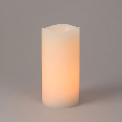 LED Pillar Candle - Black Wick