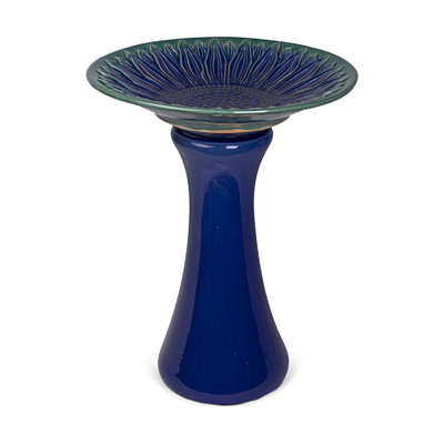 Birdbath - Sunflower Blue
