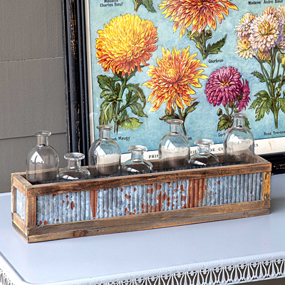Petite Boxed Bottle Centerpiece