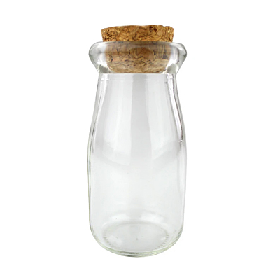 Glass Bottle with Cork Lid