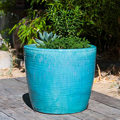 Sea Breeze Planter - Turquoise