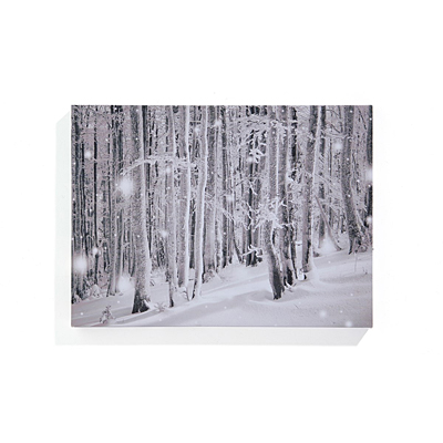 Wall Decor - LED Canvas Light Up Forest with Timer