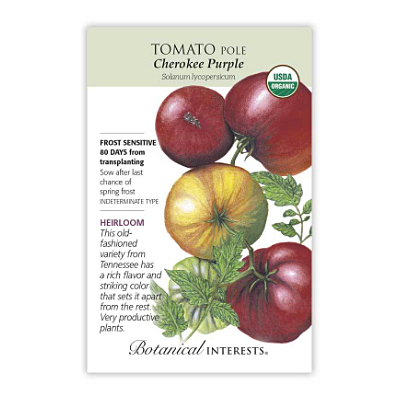 Seeds - BI Tomato Pole Cherokee Purple Org