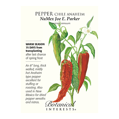 Seeds - BI Pepper Chile Anaheim NuMex Joe E Parker