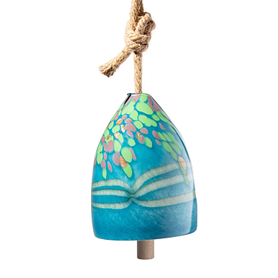 Wind Chime - Bell, Teal Ribbon