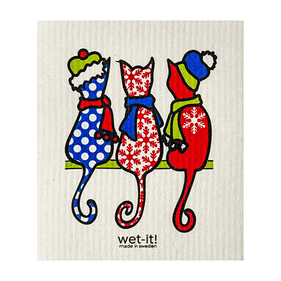 Swedish Dish Cloth - Cold Cats