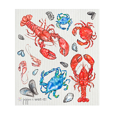 Swedish Dish Cloth - Shellfish Selection