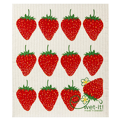 Swedish Dish Cloth - Strawberry