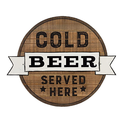 Sign - Cold Beer Served Here