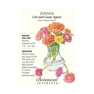 Seeds - BI Zinnia Cut and Come Again
