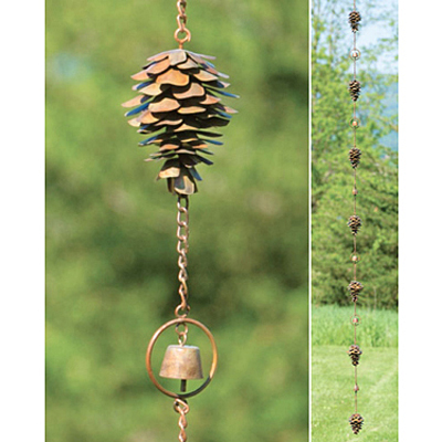 AG Pine Cone Rain Chain