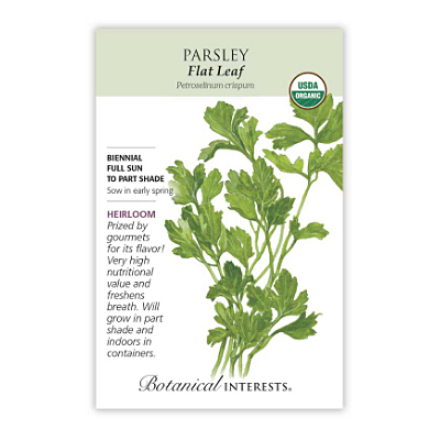 Seeds - BI Parsley Italian Dark Green Flat Org
