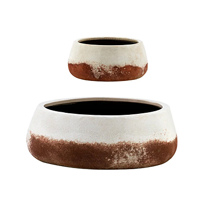 Dish Garden - White/Tan