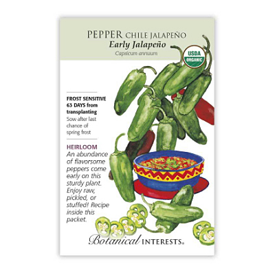 Seeds - BI Pepper Chile Early Jalapeno Org