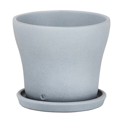 Easy Planter att Saucer - Grey Stone