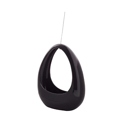 Hanging Nidos Egg Planter Black