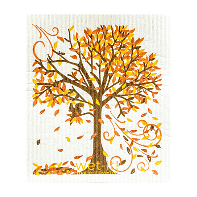 Swedish Dish Cloth - Fall Tree
