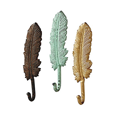 Wall Hook - Feather Cast Iron