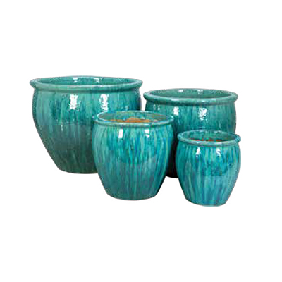 Fish Bowl Planter - Caribbean Blue