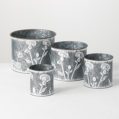Flower Patterned Planter