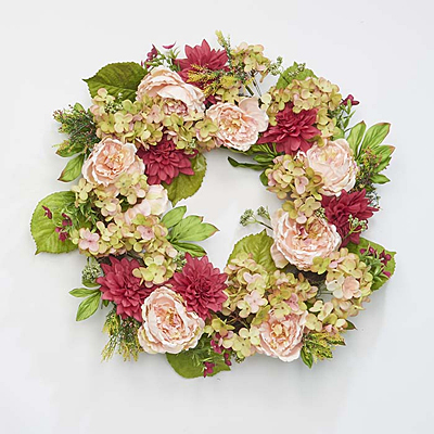 Wreath - Garden Flowers