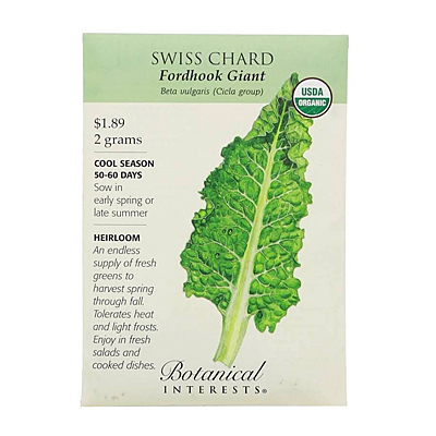 Seeds - BI Swiss Chard Fordhook Giant Org