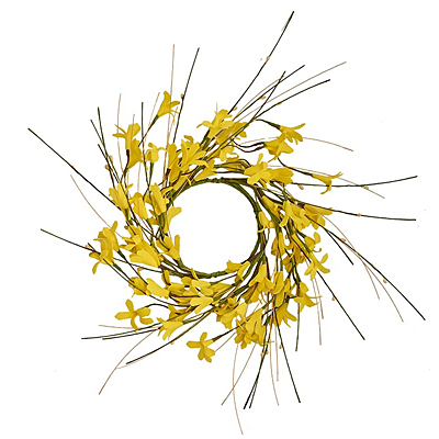 Forsythia Candle Ring with Pips