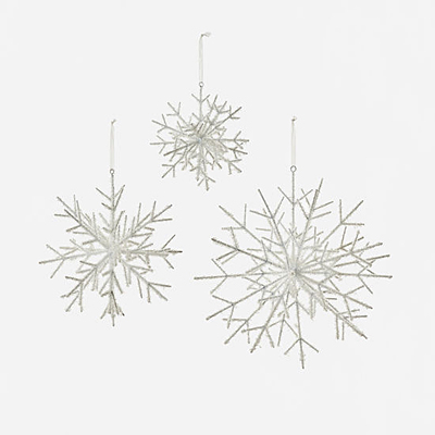 Ornament - Frosty Snowflake Metal
