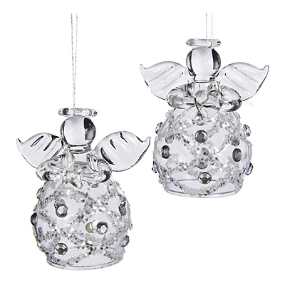 Ornament - Clear Glass Angel