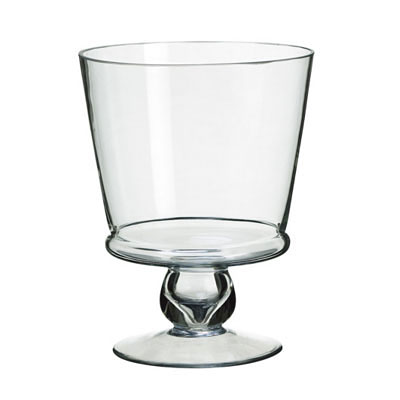 Glass Vase - Footed Clear