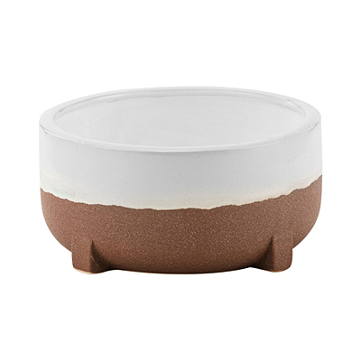 Drip Glaze Footed Dish Garden