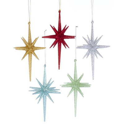 Ornament - Mid Century Glitter Starburst