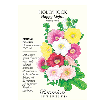 Seeds - BI Hollyhock Happy Lights Singles
