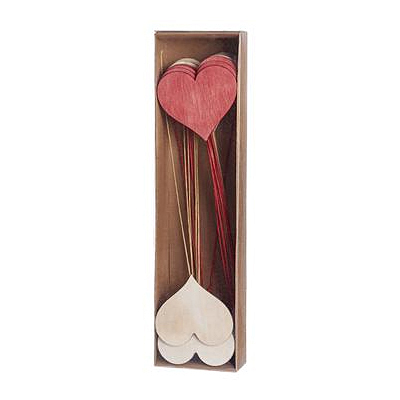 Heart Pick - Red/Beige