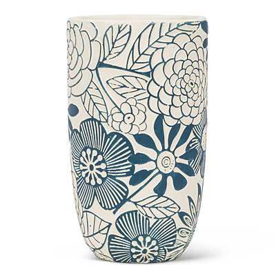 Hippie Flower Vase - Blue