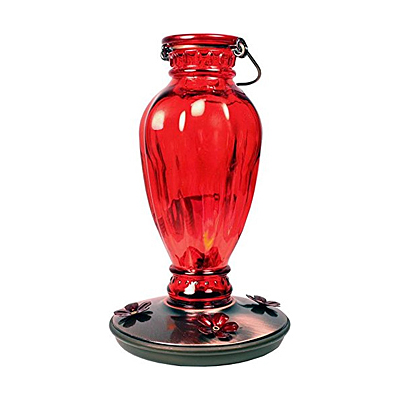 Hummingbird Feeder - Red Vintage