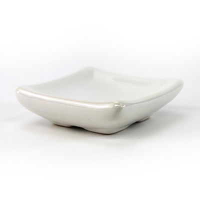 Candle Tray - Ceramic White
